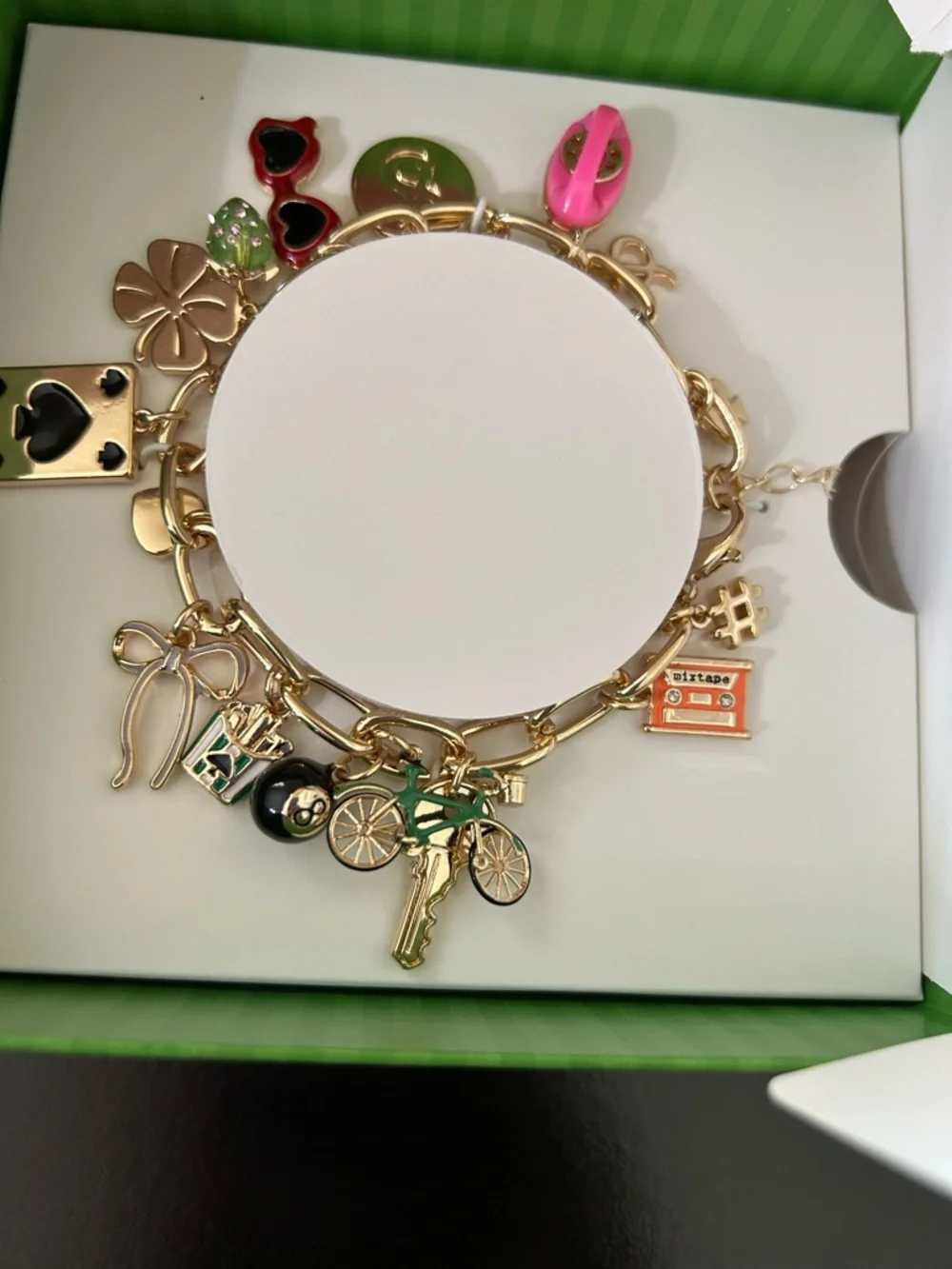 Kate Spade x Target NIB Mixed Novelty Chunky Charm Bracelet - Picture 4 of 17